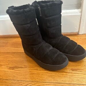 Women's Black Suede Boots